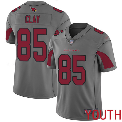 Arizona Cardinals Limited Silver Youth Charles Clay Jersey NFL Football #85 Inverted Legend->youth nfl jersey->Youth Jersey